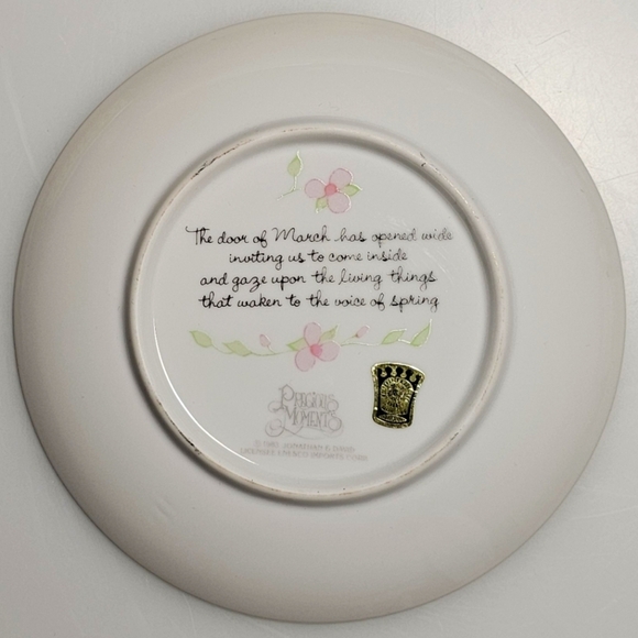 Precious Moments Months of the Year Plates - March - Picture 6 of 10